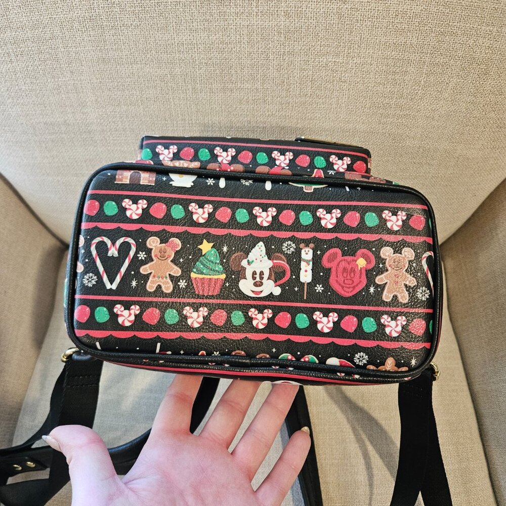 Disney Parks Christmas Snacks Loungefly Backpack - Picture 7 of 8